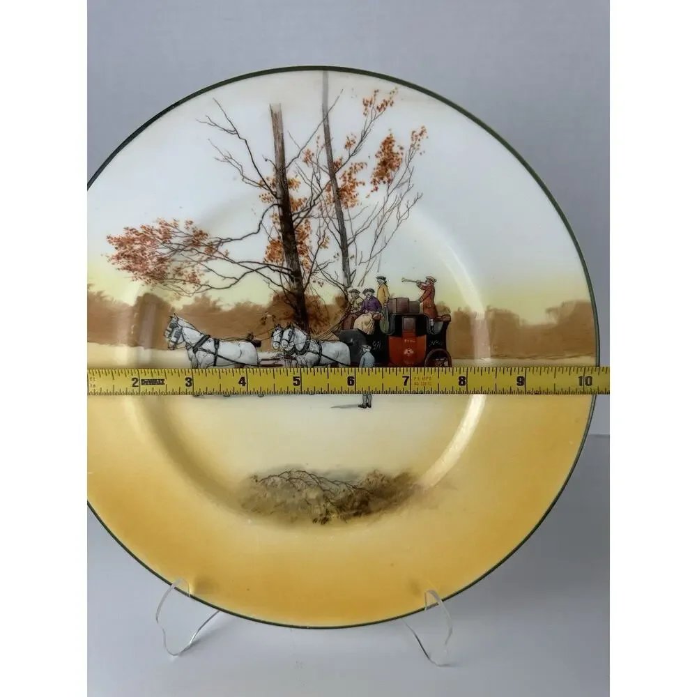Royal Doulton Old Series Ware Coaching Days Cabinet Plate England 10”